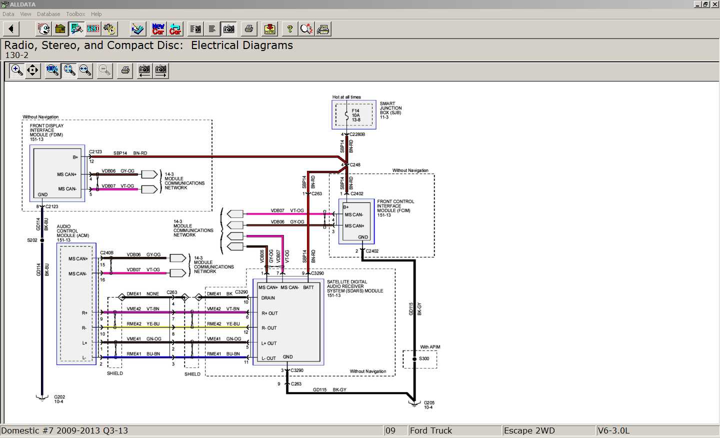 ford stereo wiring diagram