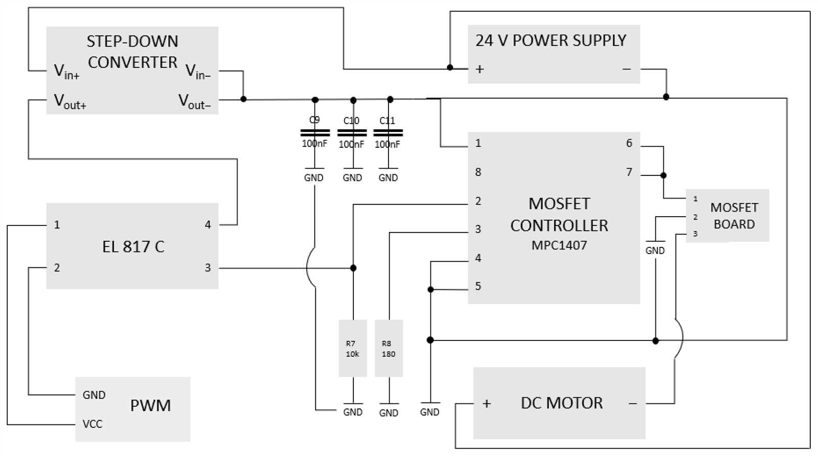 wiring diagram for dc motor