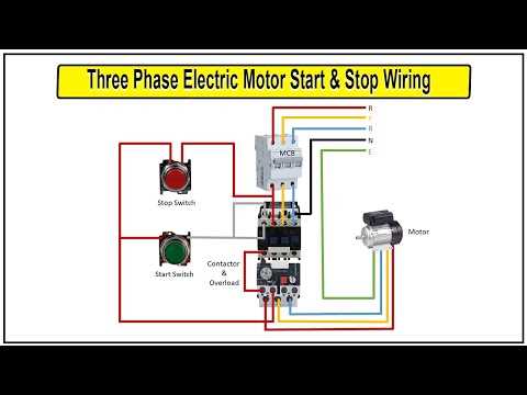 three phase motor wiring diagram