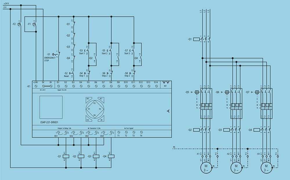 emergency stop wiring diagram