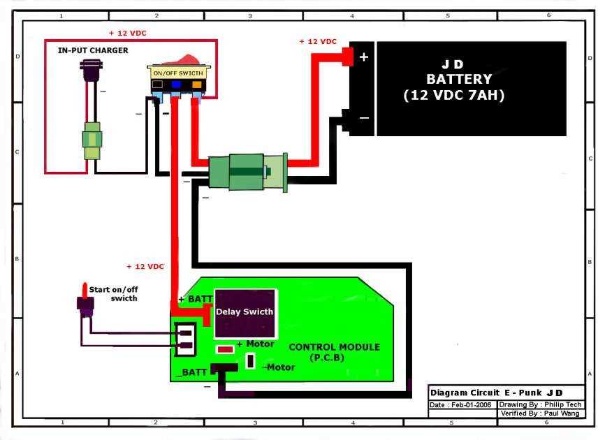 electric bike battery wiring diagram