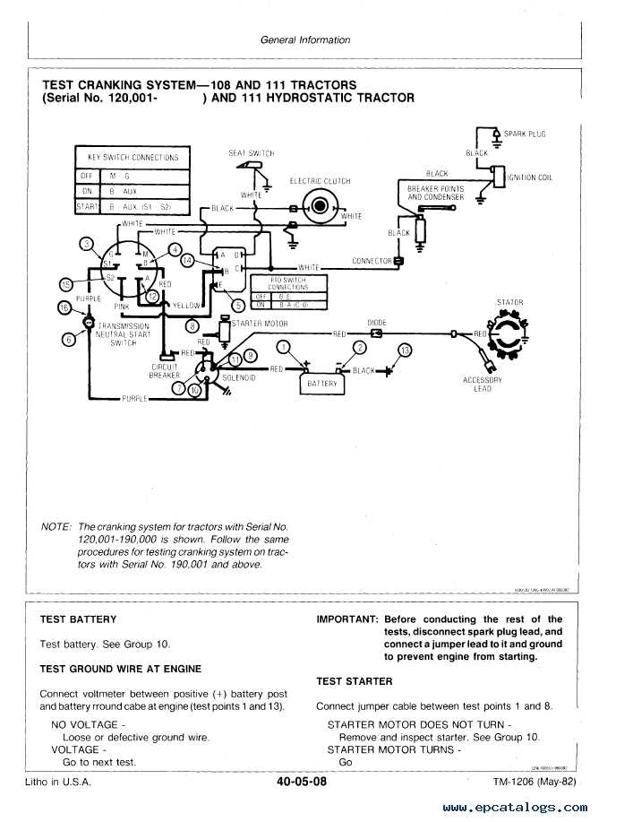 john deere 111 moo111s242340 wiring diagram manual