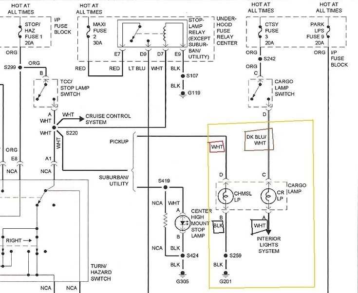 steering column ignition switch wiring diagram chevy