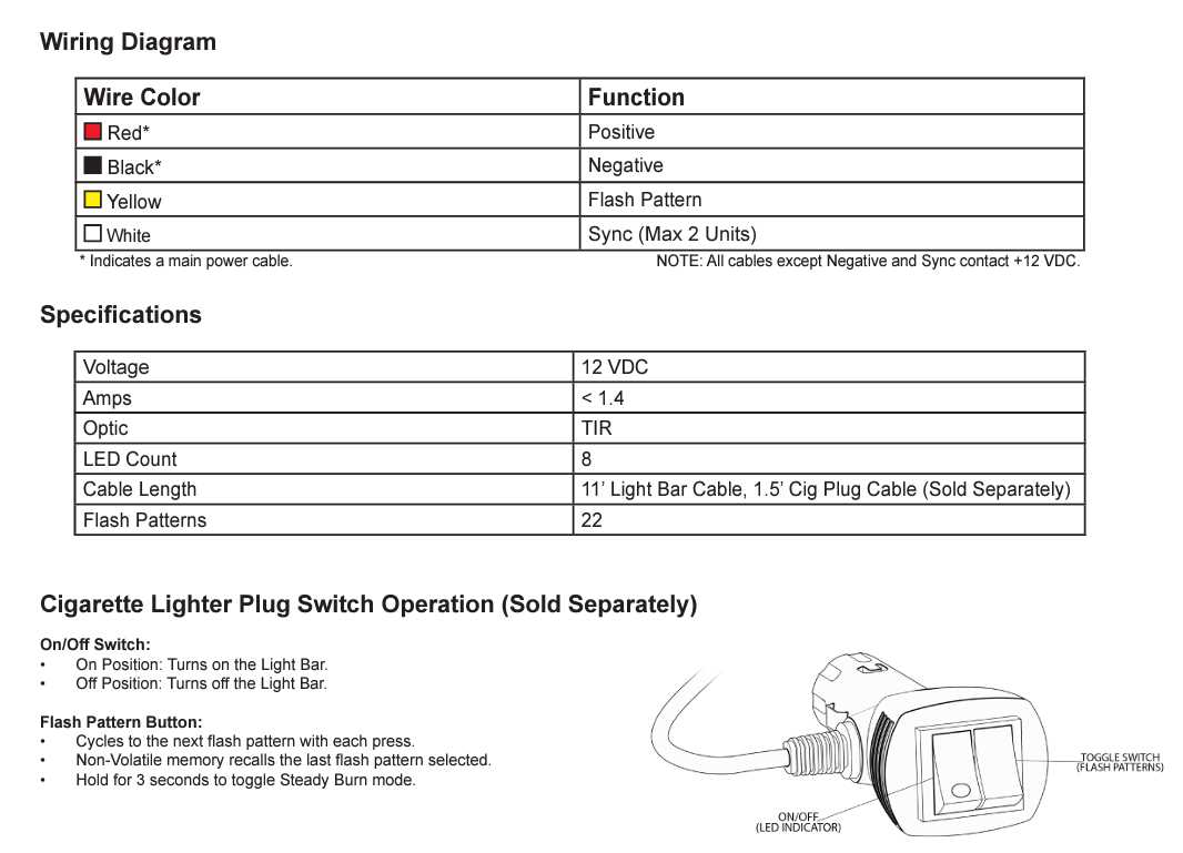 3 wire strobe light wiring diagram