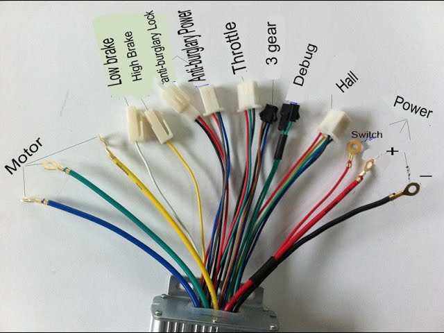 electric scooter throttle wiring diagram