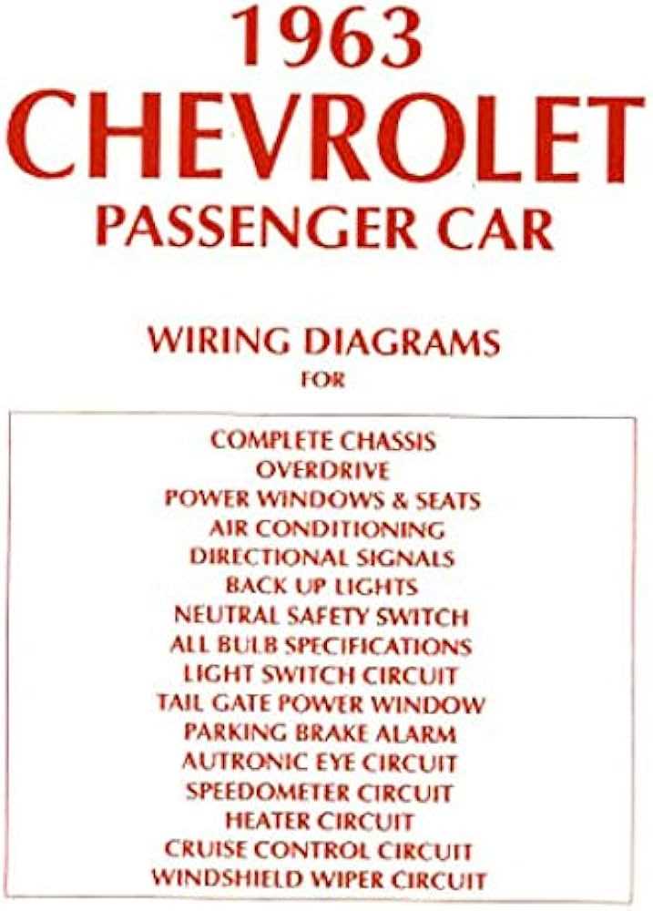 1963 impala wiring diagram