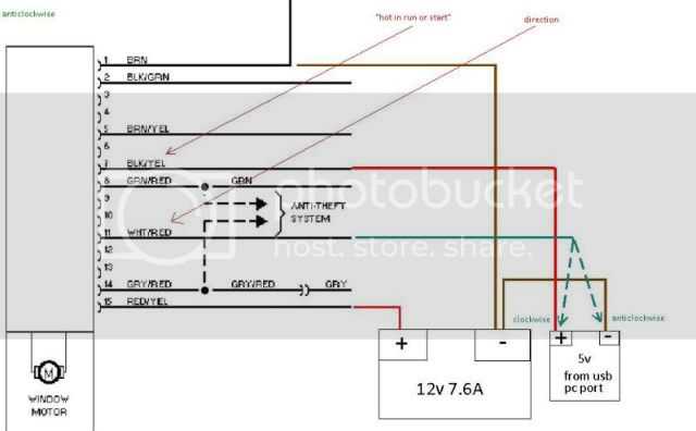 6 pin power window switch wiring diagram