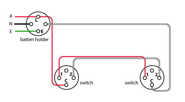 two way switches wiring diagram