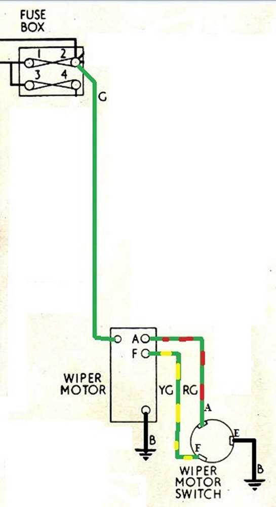 car wiper motor wiring diagram