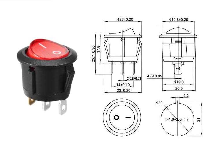 3 pin illuminated rocker switch wiring diagram