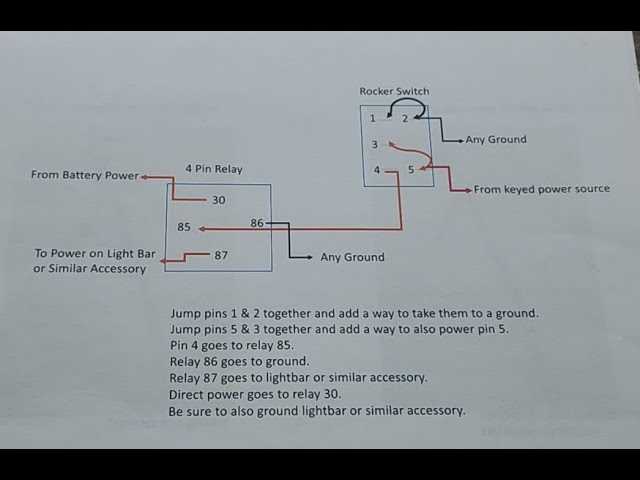 wiring diagram for 5 pin rocker switch