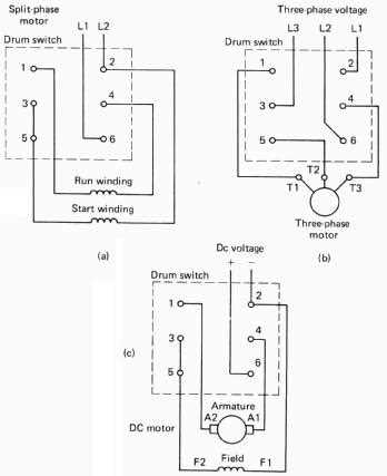 3 phase drum switch wiring diagram