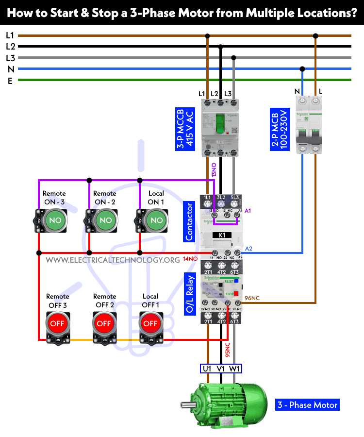 start stop station wiring diagram