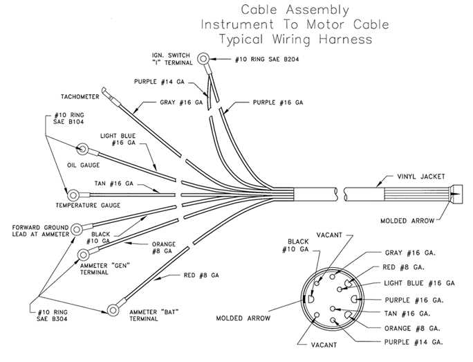 honda outboard tachometer wiring diagram