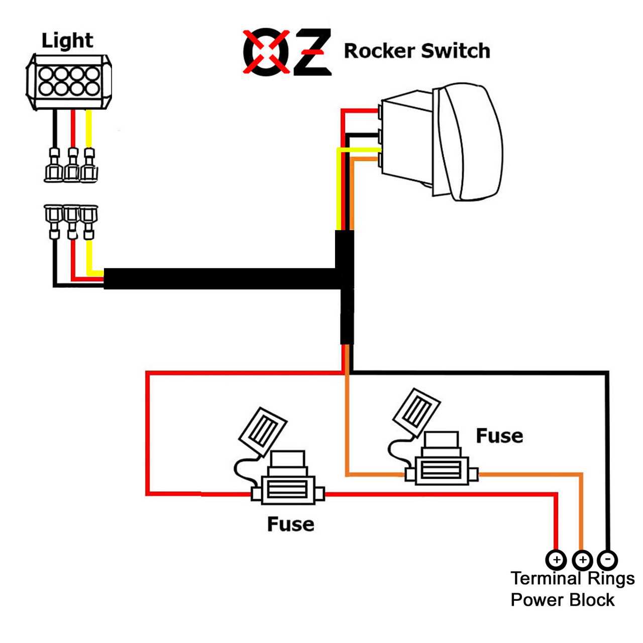 3 wire light bar wiring diagram