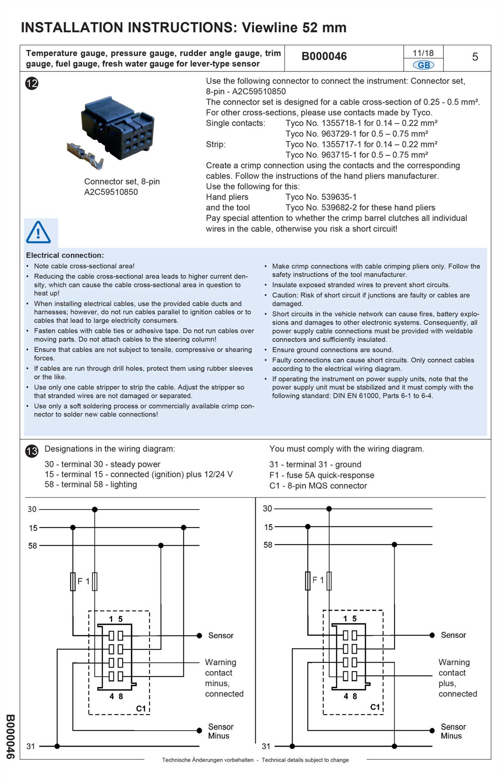 vdo rev counter wiring diagram