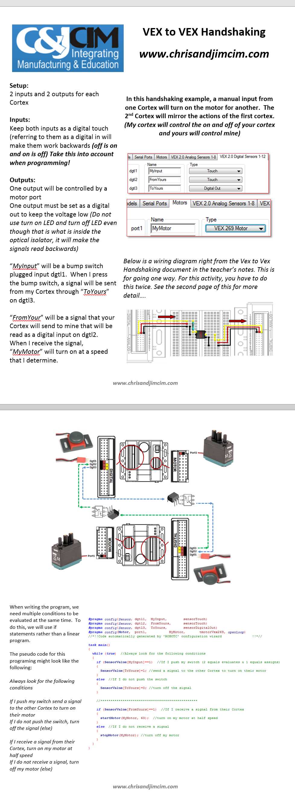 vex cortex wiring diagram