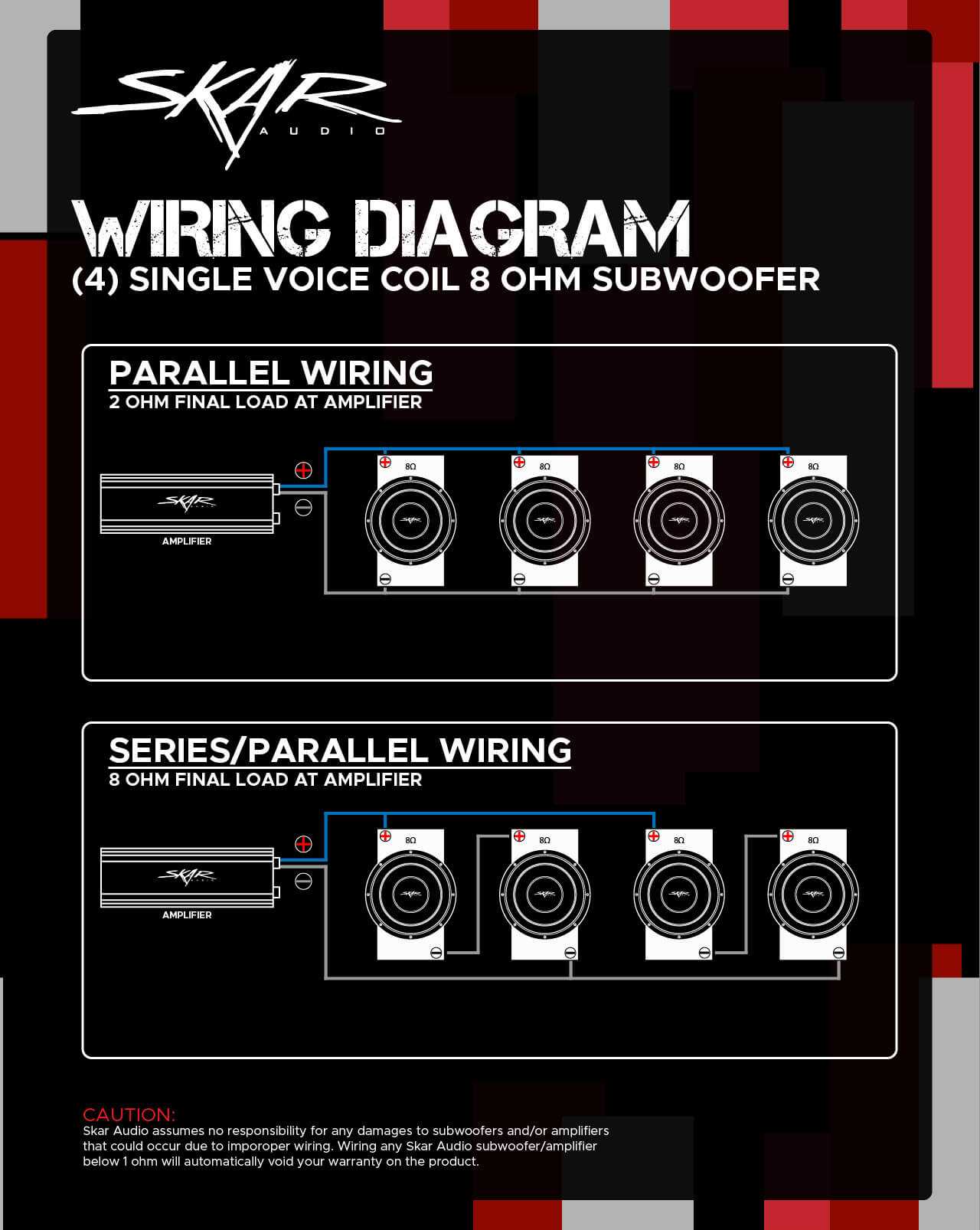 3 4 ohm speaker wiring diagram