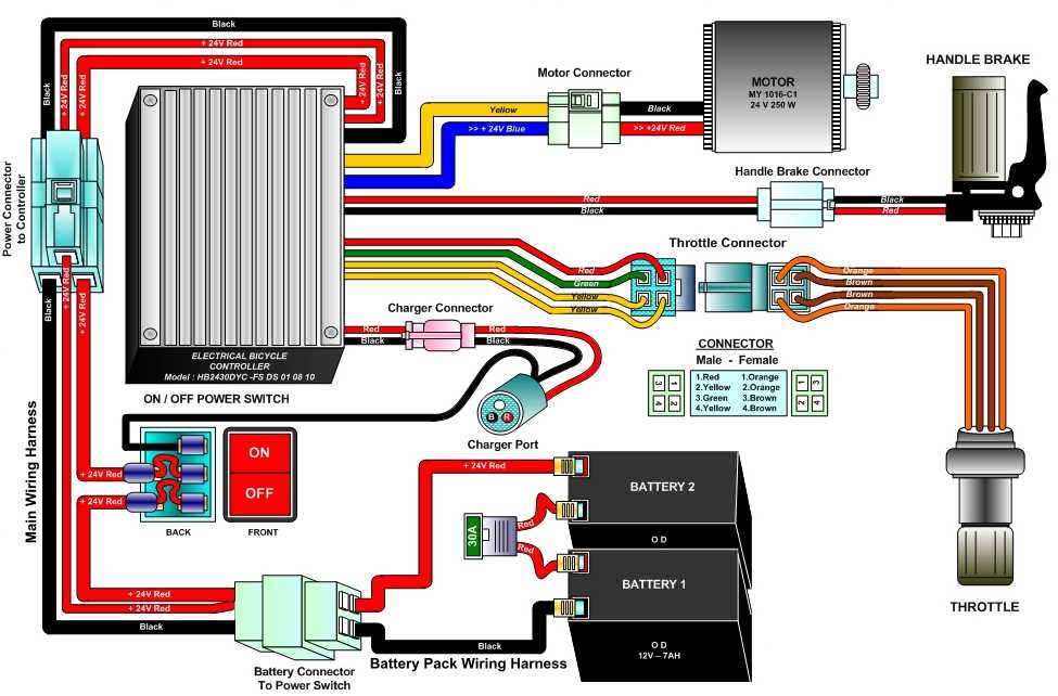 electric bike battery wiring diagram
