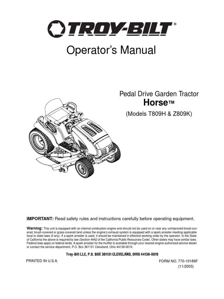 troy bilt pony ignition switch wiring diagram