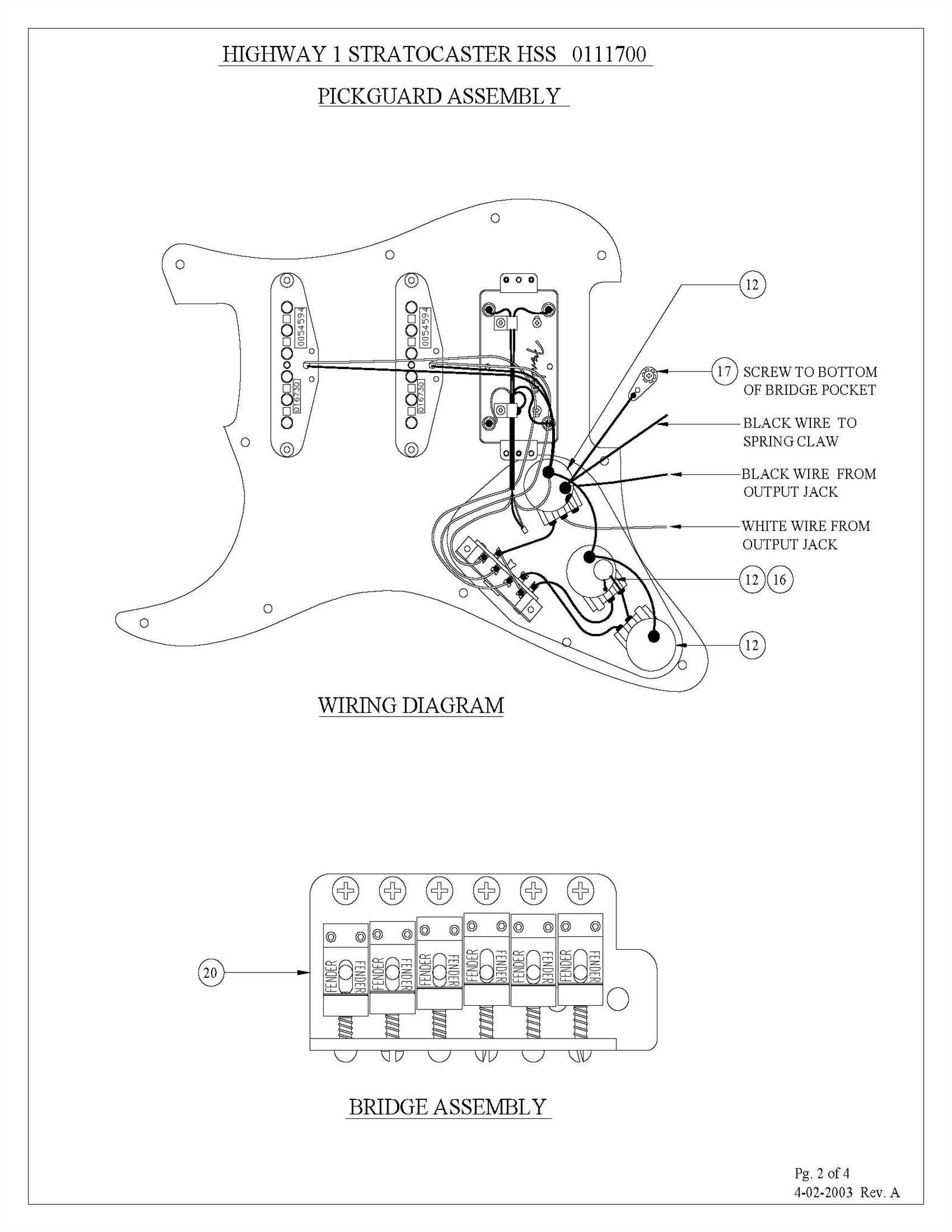 hss stratocaster wiring diagram