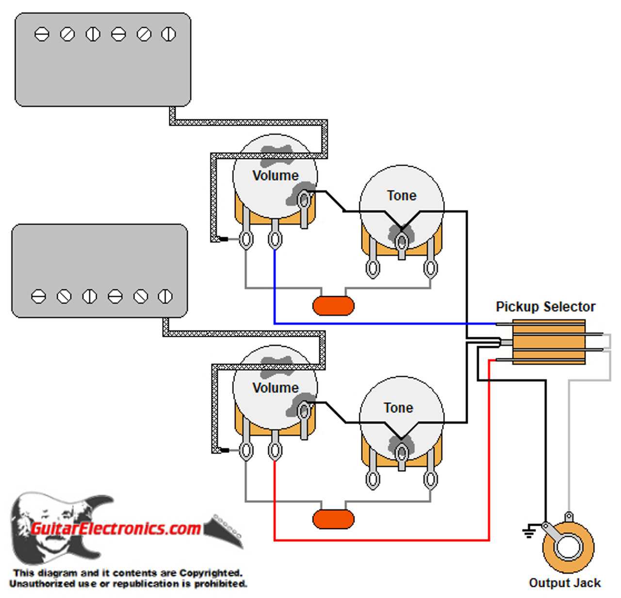 modern les paul wiring diagram