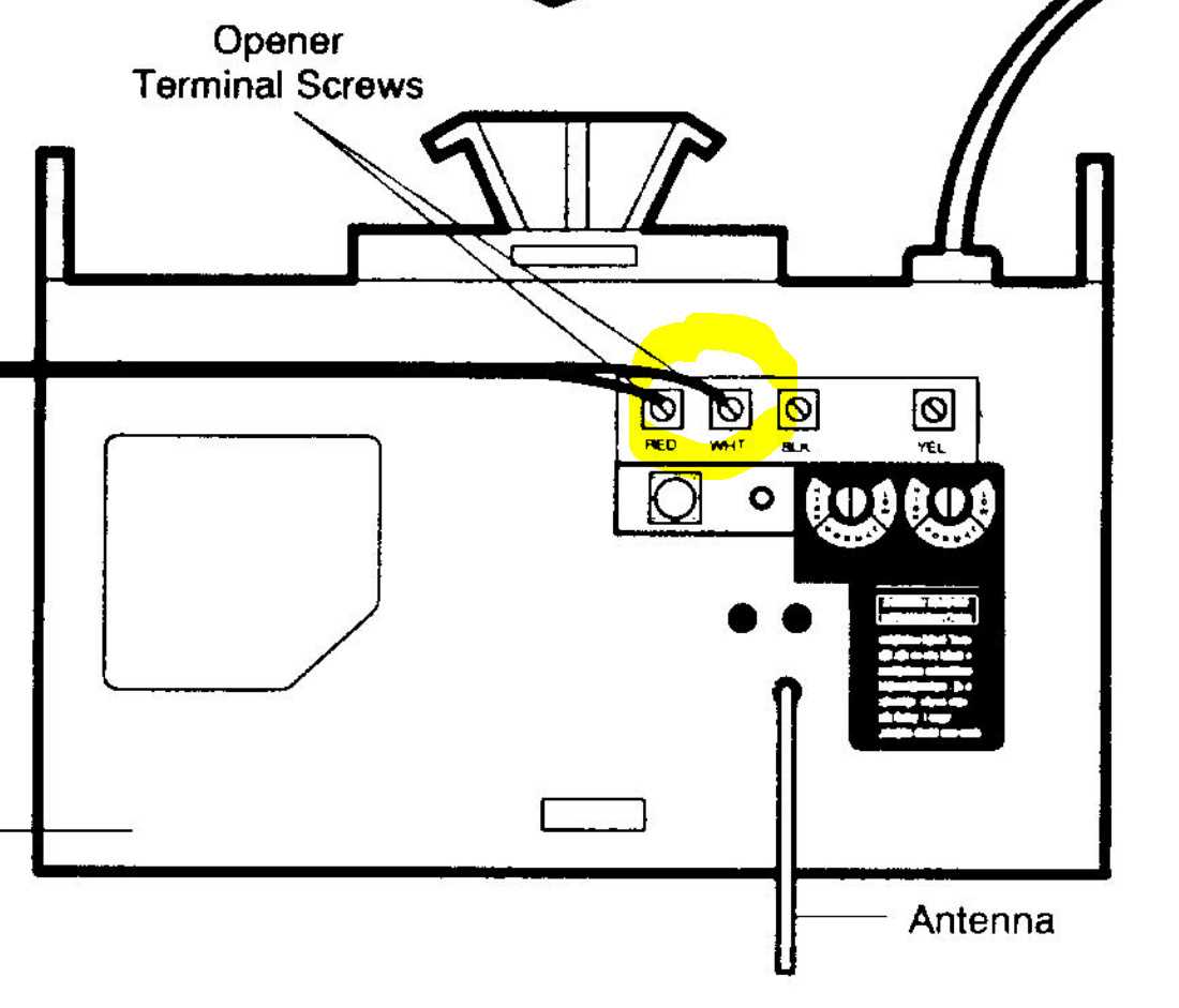 chamberlain garage door opener wiring diagram