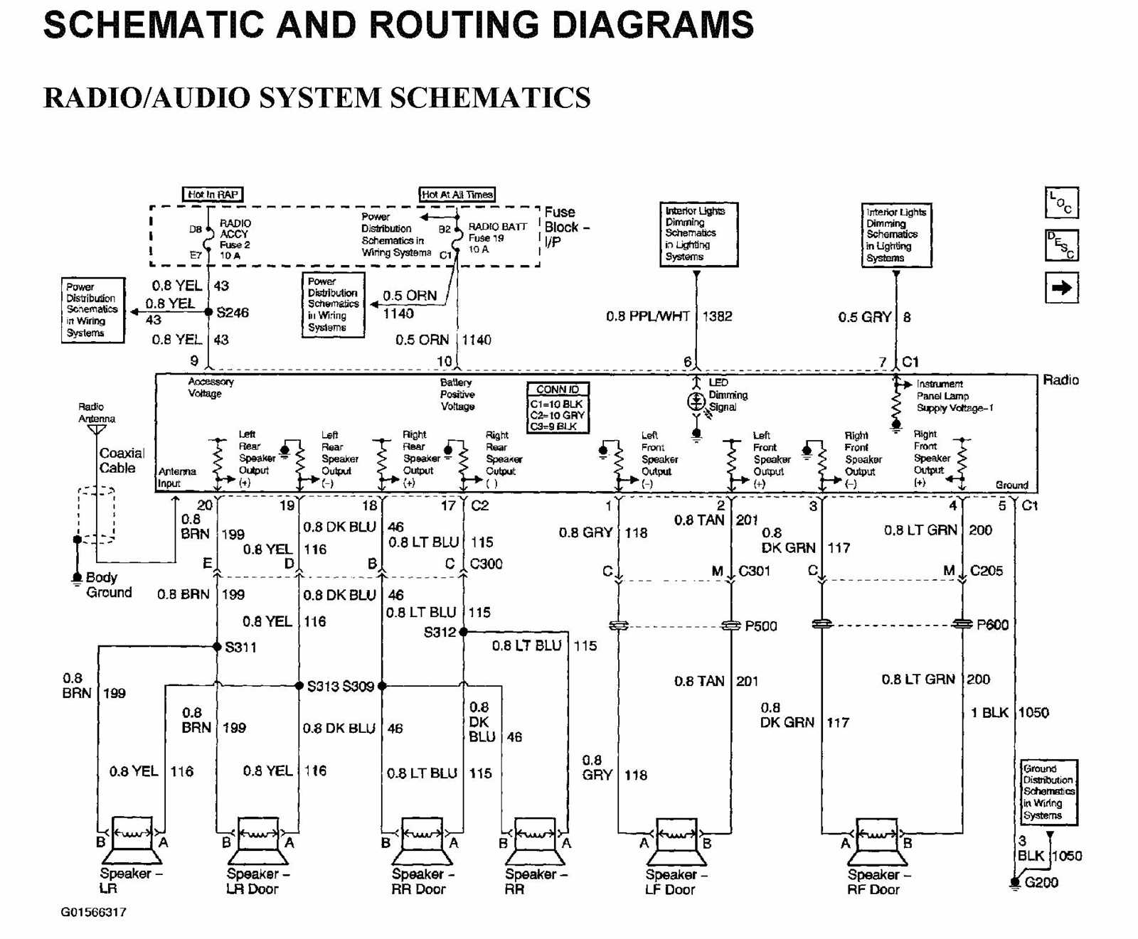 2000 chevy silverado speaker wiring diagram