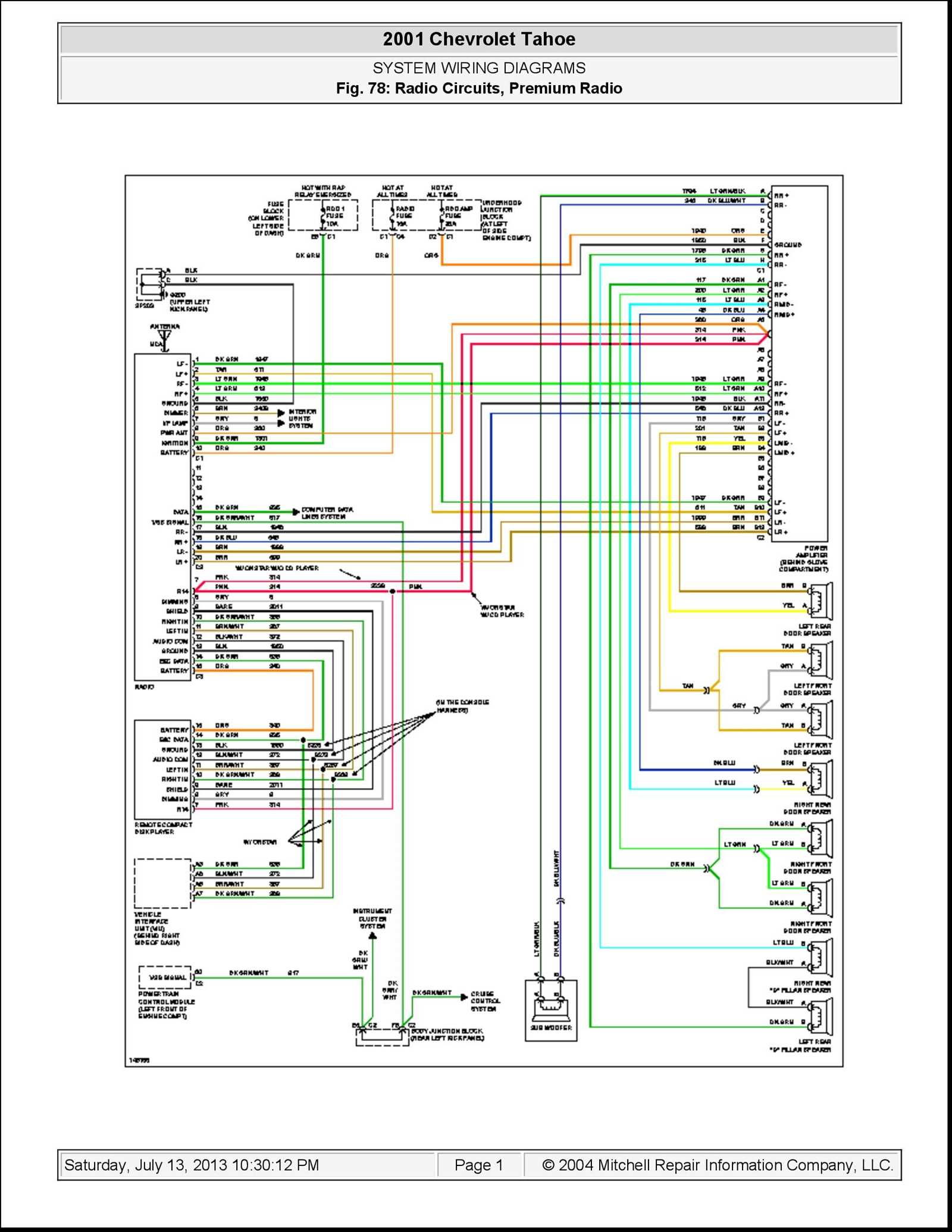 05 gmc sierra radio wiring diagram