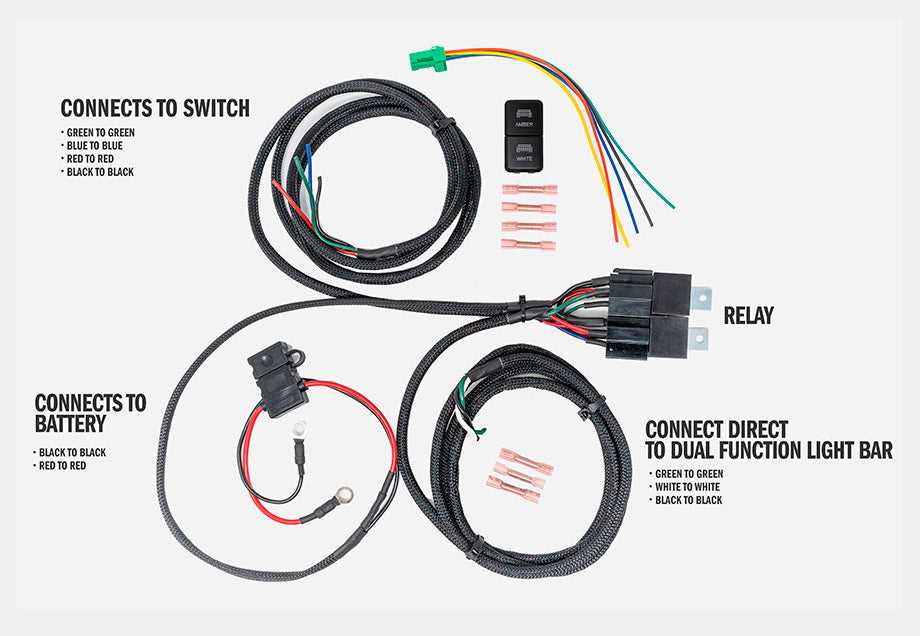 light bar wiring harness diagram