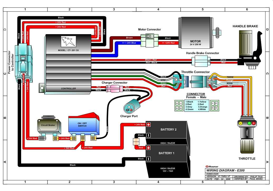 razor electric scooter wiring diagram