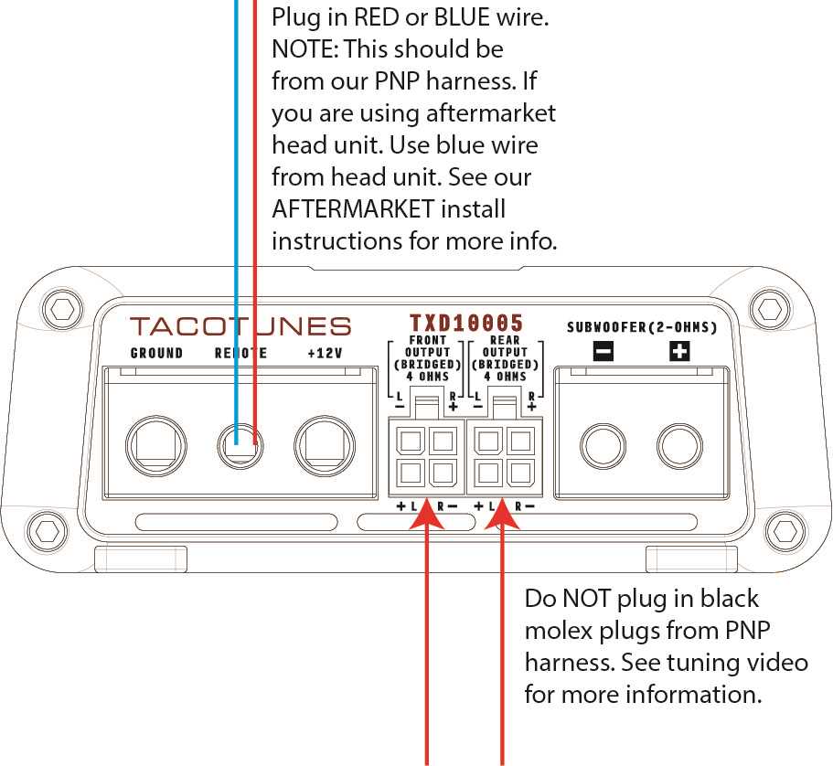 wiring diagram for 5 channel amp