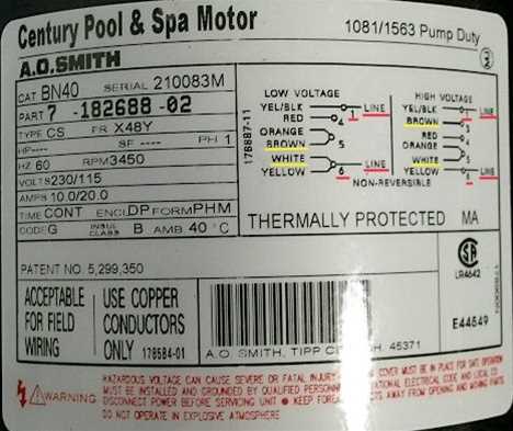 century ac motor wiring diagram 230 volts