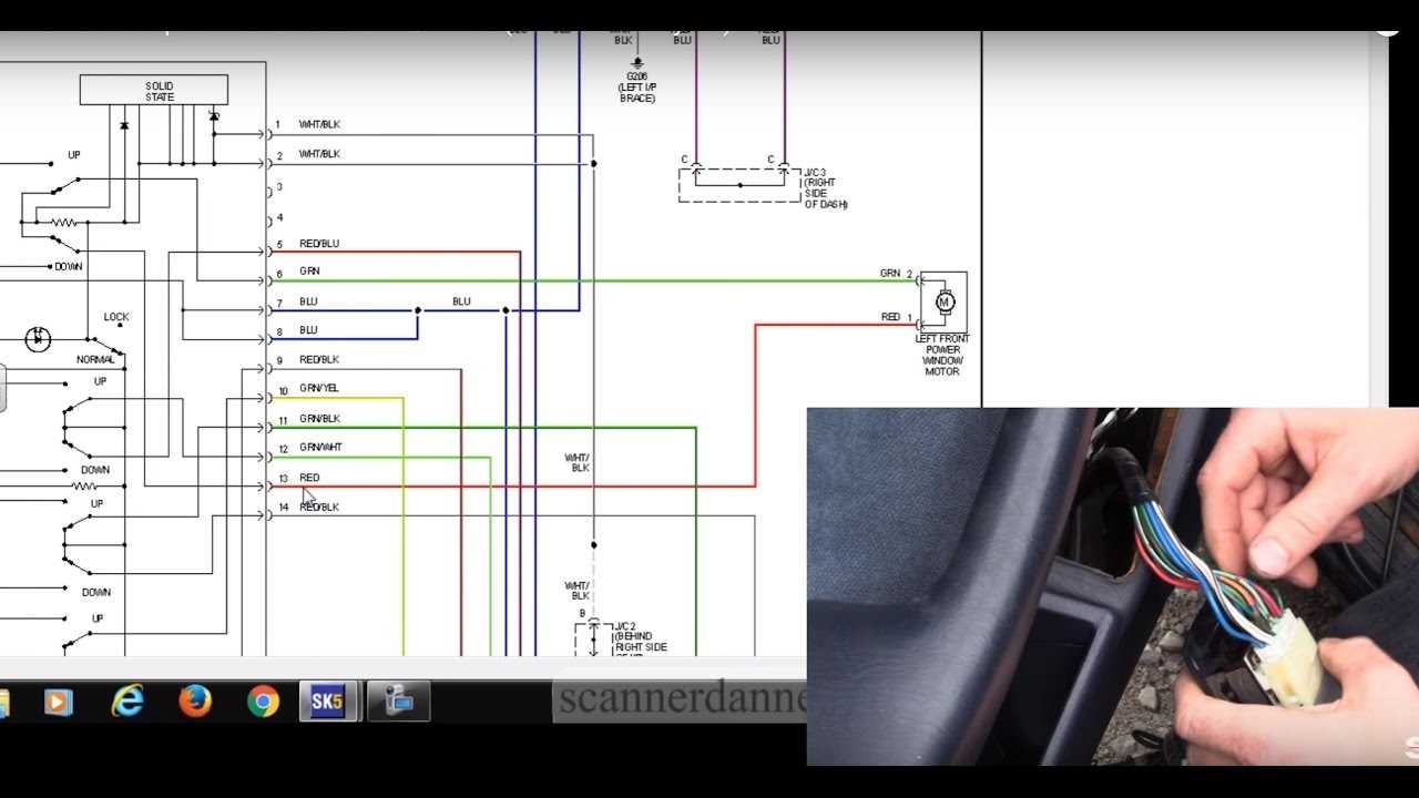 8 pin power window switch wiring diagram