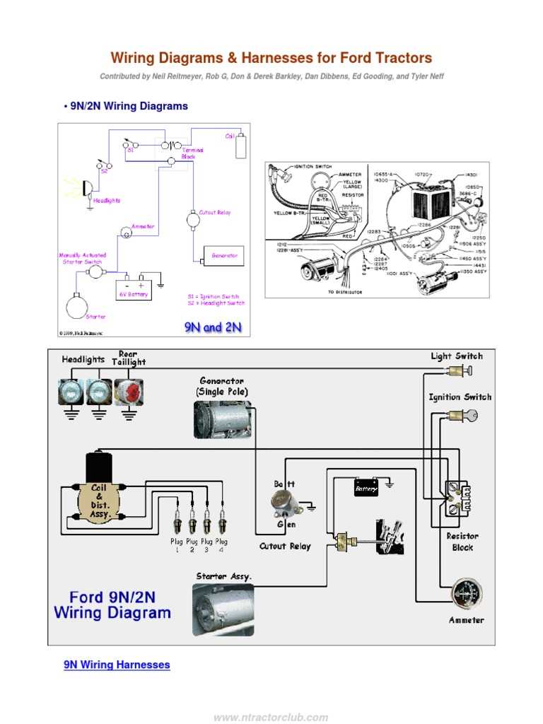 wiring diagram 8n ford tractor