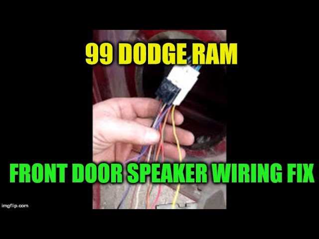 99 dodge ram radio wiring diagram