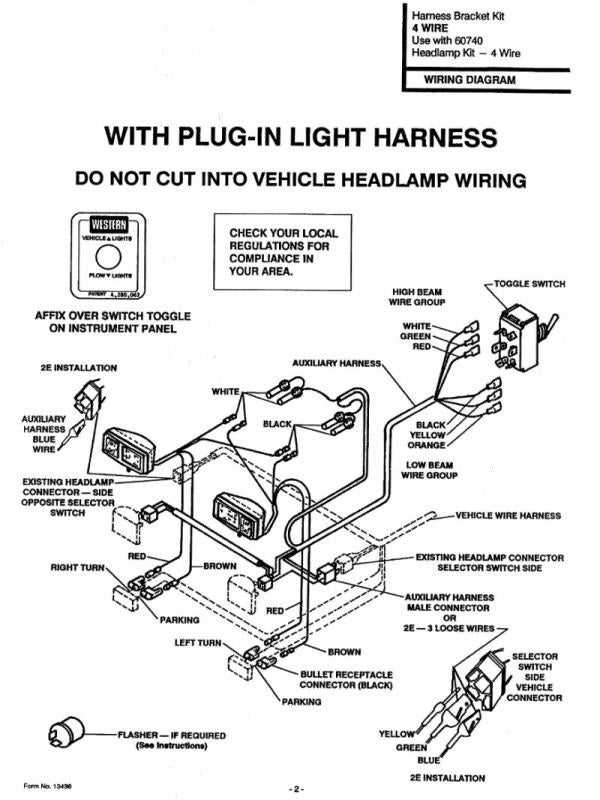 western plow controller 6 pin wiring diagram