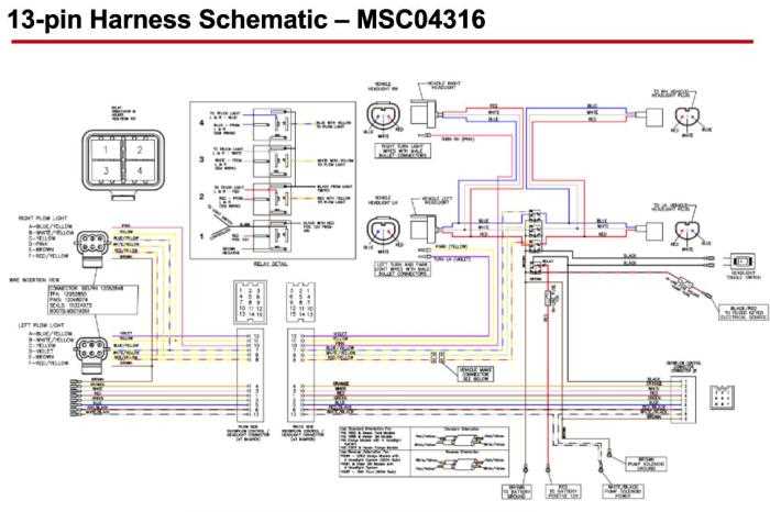 boss 13 pin wiring harness diagram