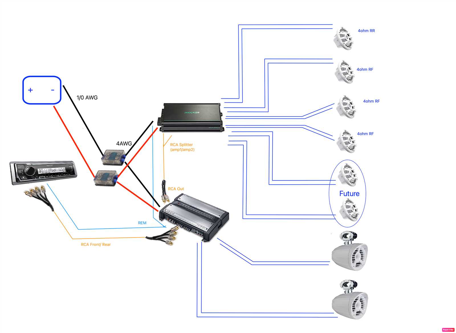 1 channel amp wiring diagram