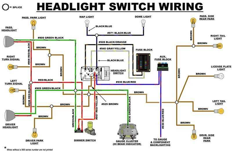 vw headlight switch wiring diagram