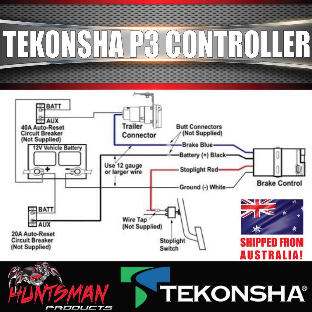 electric trailer brake controller wiring diagram