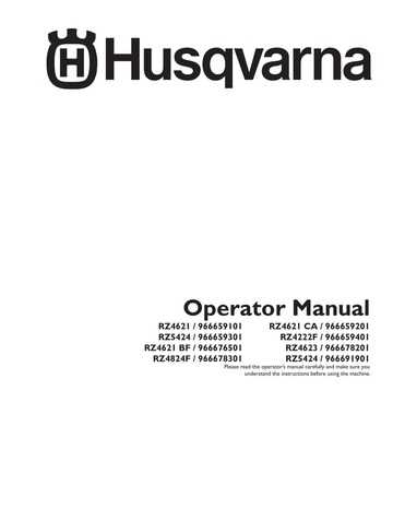 husqvarna rz5424 wiring diagram