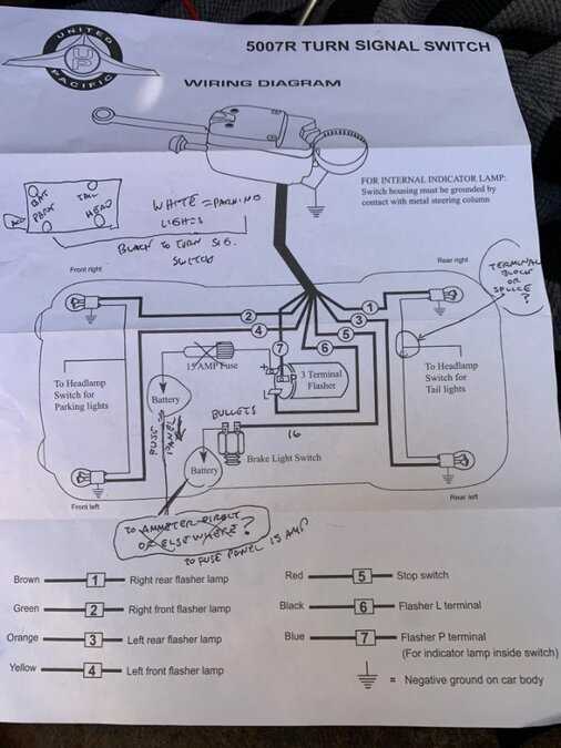 turn signal switch wiring diagram