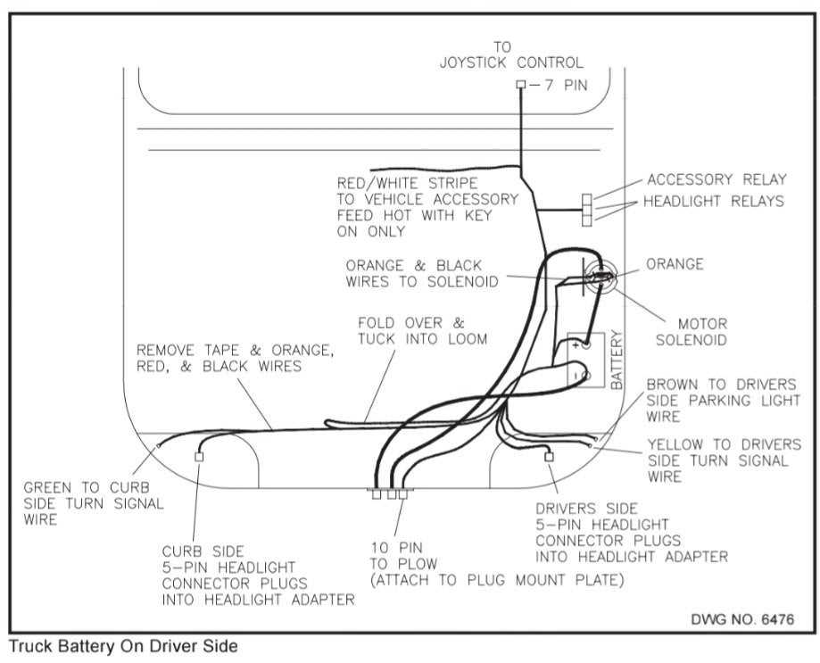 western plow wiring harness diagram