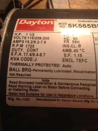 dayton electric motor wiring diagram