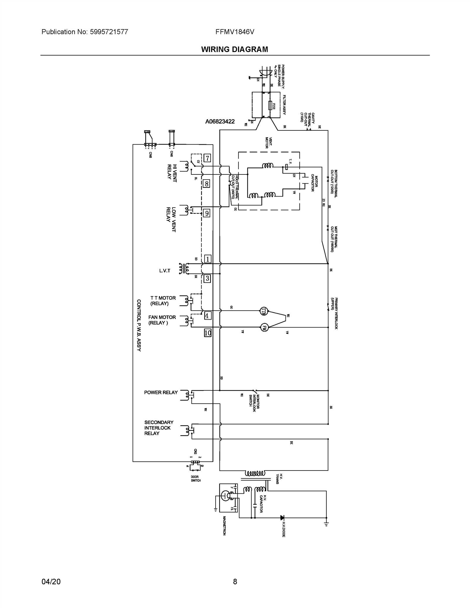 whirlpool refrigerator wiring diagram