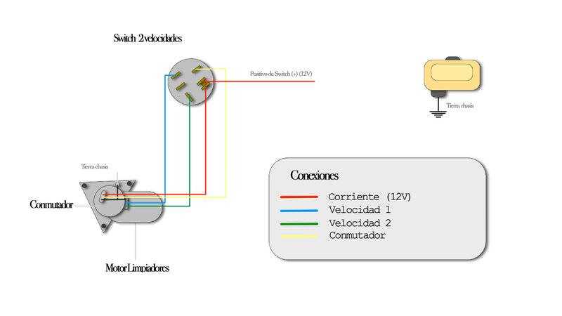 windshield wiper 5 wire wiper motor wiring diagram