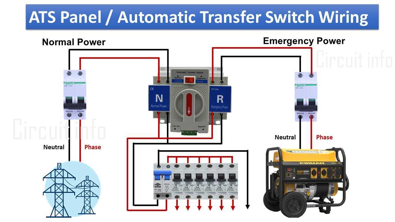 wiring a transfer switch diagram