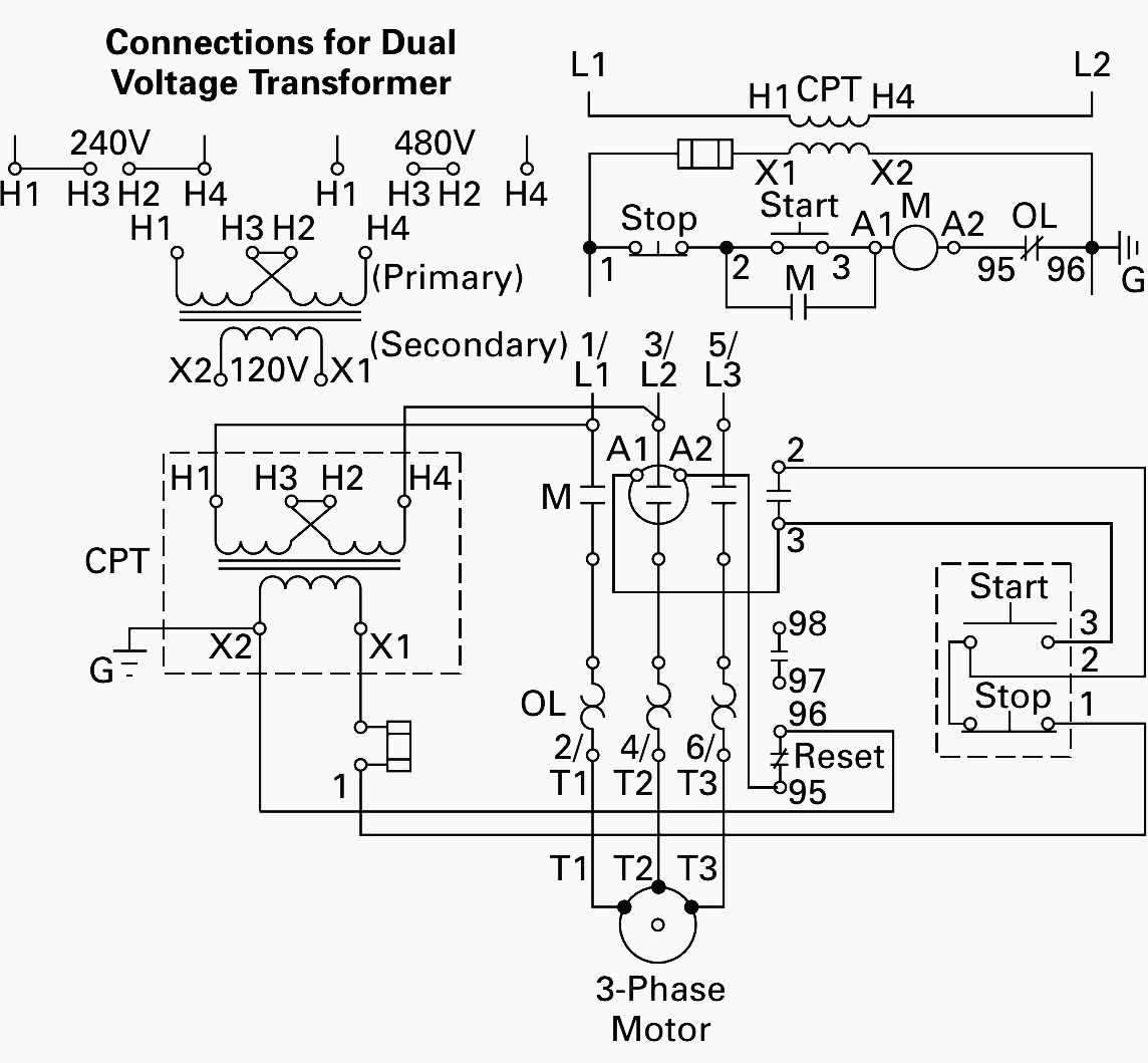 wiring a transformer diagram