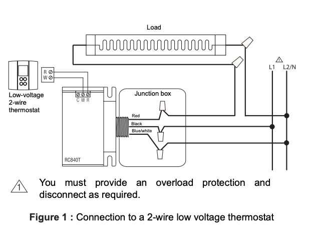 wiring diagram baseboard heater thermostat